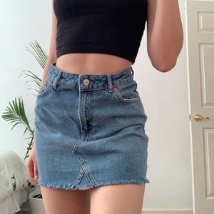Topshop denim skirt